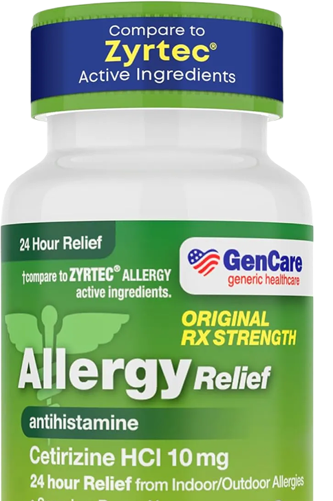GenCare Allergy Relief antihistamine cetirizine HCI 10 mg